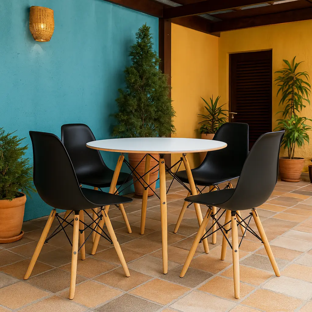 Cadeira Eames DSW Madeira
